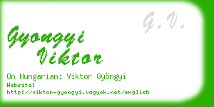 gyongyi viktor business card